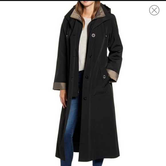 Gallery Black Hooded Trench Coat | Poshmark